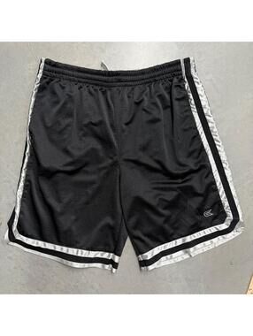 2000s Men's Colosseum Black Baggy Athletic Sweatshorts Sized XL